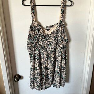 Torrid Woman’s Plus Size Tank Blouse Dressy Empire Waist 4X